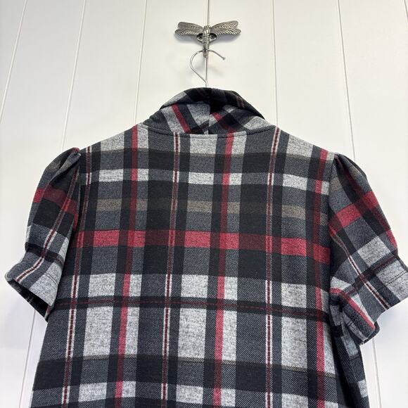 Jessica Howard Womens Dark Academia Preppy Pleated Plaid Mini Dress Size PL Chic - Picture 10 of 10